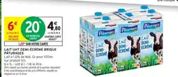 Intermarché Pâturages lait demi-écrémé brique offre
