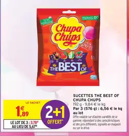 Intermarché Chupa chups sucettes the best of offre