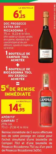 Intermarché Riccadonna doc prosecco extra dry offre