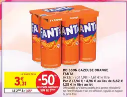 Intermarché Fanta boisson gazeuse orange offre