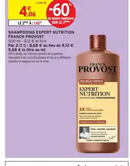 Intermarché Franck provost shampooing expert nutrition offre