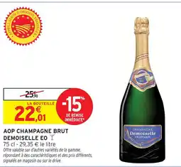 Intermarché Demoiselle eo aop champagne brut eo offre