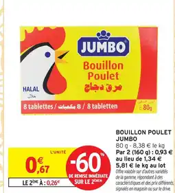 Intermarché Jumbo bouillon poulet offre