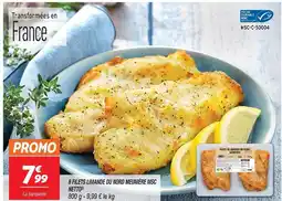 Netto 8 filets limande du nord meunière offre