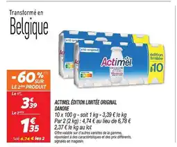 Netto Danone actimel édition limitée original offre