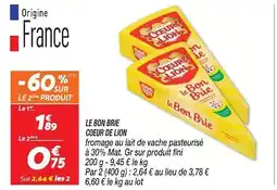 Netto Coeur de lion le bon brie offre