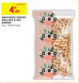 Intermarché Domino arachides coques grillées à sec offre