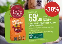Botanic Edgard & cooper croquettes pour chien adulte offre