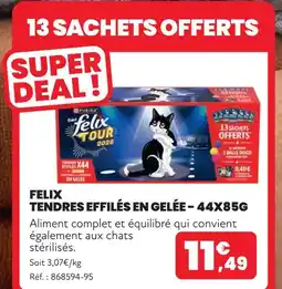 Animalis Felix tendres effilés en gelée - 44x85g offre