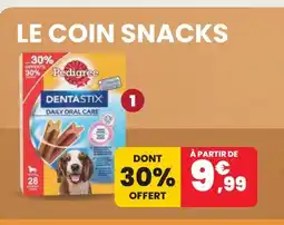 Animalis Pedigree friandises dentastix - x28 offre