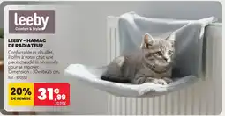 Animalis Leeby hamac de radiateur offre