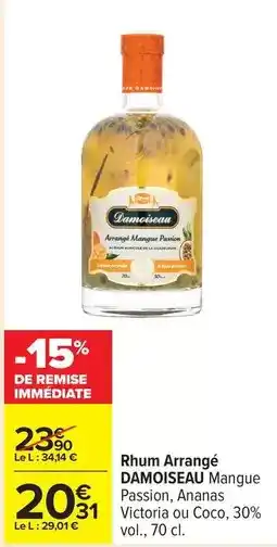 Carrefour Rhum damoiseau - rhum arrangé offre