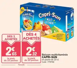 Promocash Boisson multivitaminée capri-sun offre