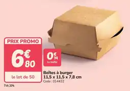 Promocash Boîtes à burger offre