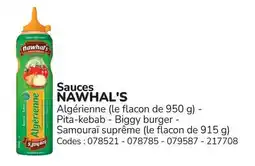 Promocash Sauces nawhal's offre