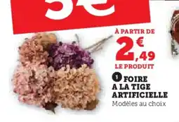 Super U Foire a la tige artificielle offre