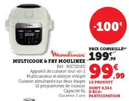 Super U Multicook & fry moulinex offre