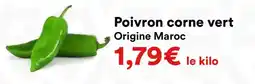 Hmarket Poivron corne vert offre