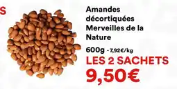 Hmarket Amandes décortiquées merveilles de la nature offre