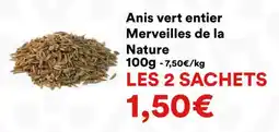 Hmarket Anis vert entier merveilles de la nature offre