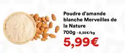 Hmarket Poudre d'amande blanche merveilles de la nature offre