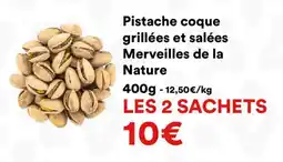 Hmarket Pistache coque grillées et salées merveilles de la nature offre