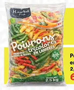 Hmarket Poivrons tricolores en lanieres hmarket offre