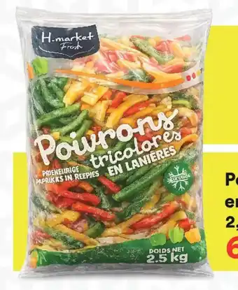 Hmarket Poivrons tricolores en lanieres hmarket offre