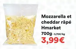Hmarket Mozzarella et cheddar râpé hmarket offre