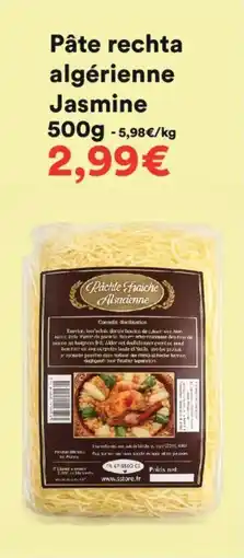 Hmarket Pâte rechta algérienne jasmine offre