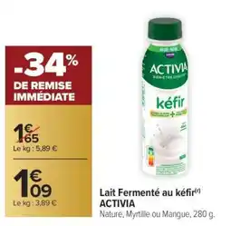 Carrefour Lait Fermenté au kéfir ACTIVIA offre