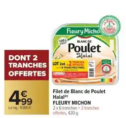 Carrefour Filet de Blanc de Poulet Halal offre