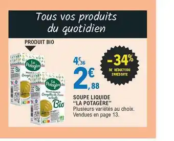 E.Leclerc Soupe Liquide offre