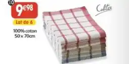 Maximo Lot de 2x3 torchons carreaux offre