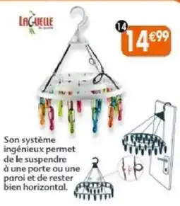 Maximo Séchoir à suspendre avec 30 pinces bi-matière antiglissantes offre