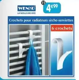 Maximo Lot de 6 crochets pour radiateur. sèche-serviettes offre