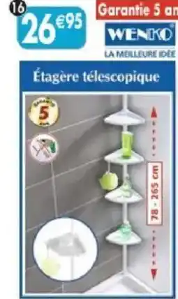 Maximo Étagère télescopique offre