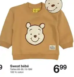 Zeeman Sweat bébé offre