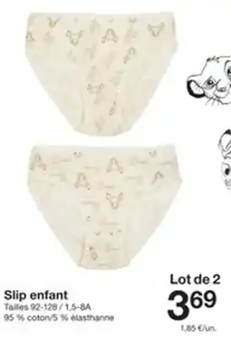 Zeeman Slip enfant offre