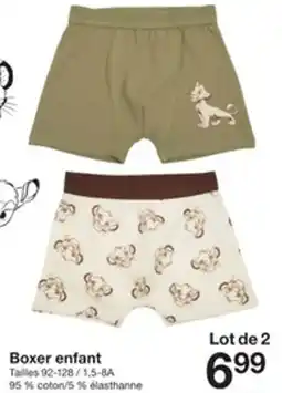 Zeeman Boxer enfant offre