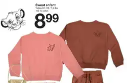 Zeeman Sweat enfant offre