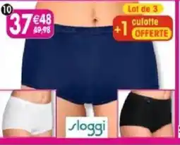 Maximo 10 lot de 3 culottes maxibasic sloggi offre