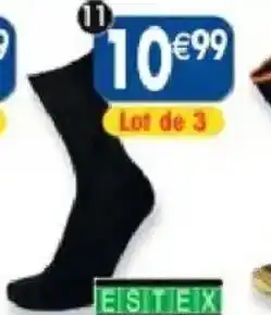 Maximo 3 paires de chaussettes non comprimantes spéciales chaussures de ville estex offre