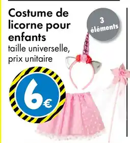 TEDi Costume de licorne pour enfants offre