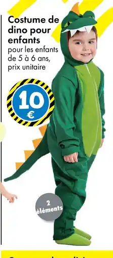 TEDi Costume de dino pour enfants offre