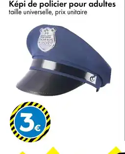 TEDi Képi de policier pour adultes offre