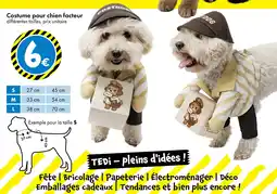 TEDi Costume pour chien facteur offre