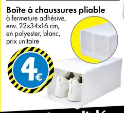 TEDi Boîte à chaussures pliable offre
