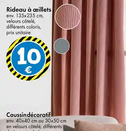 TEDi Rideau à œillets offre