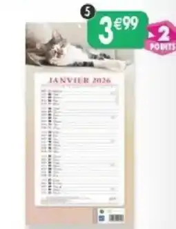 Maximo Calendrier 2026 bloc mensuel décor animaux offre